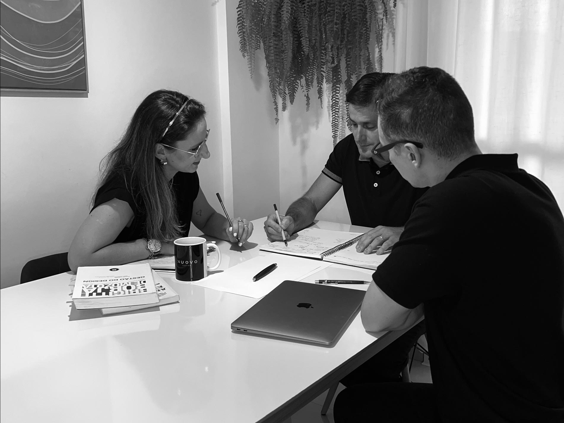 Interior moderno do escritório